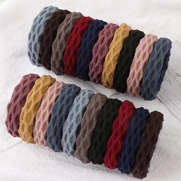 20 pcs Scrunchies Hair Tie Set Stretch Multicolor - Picture 1 of 6
